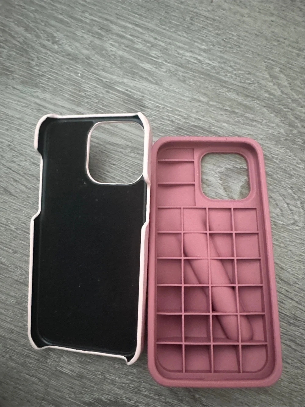 FOR 2 iPhone 15 pro max cases!! RHODE salty tan & Pale Pink Dual Phone Case Set